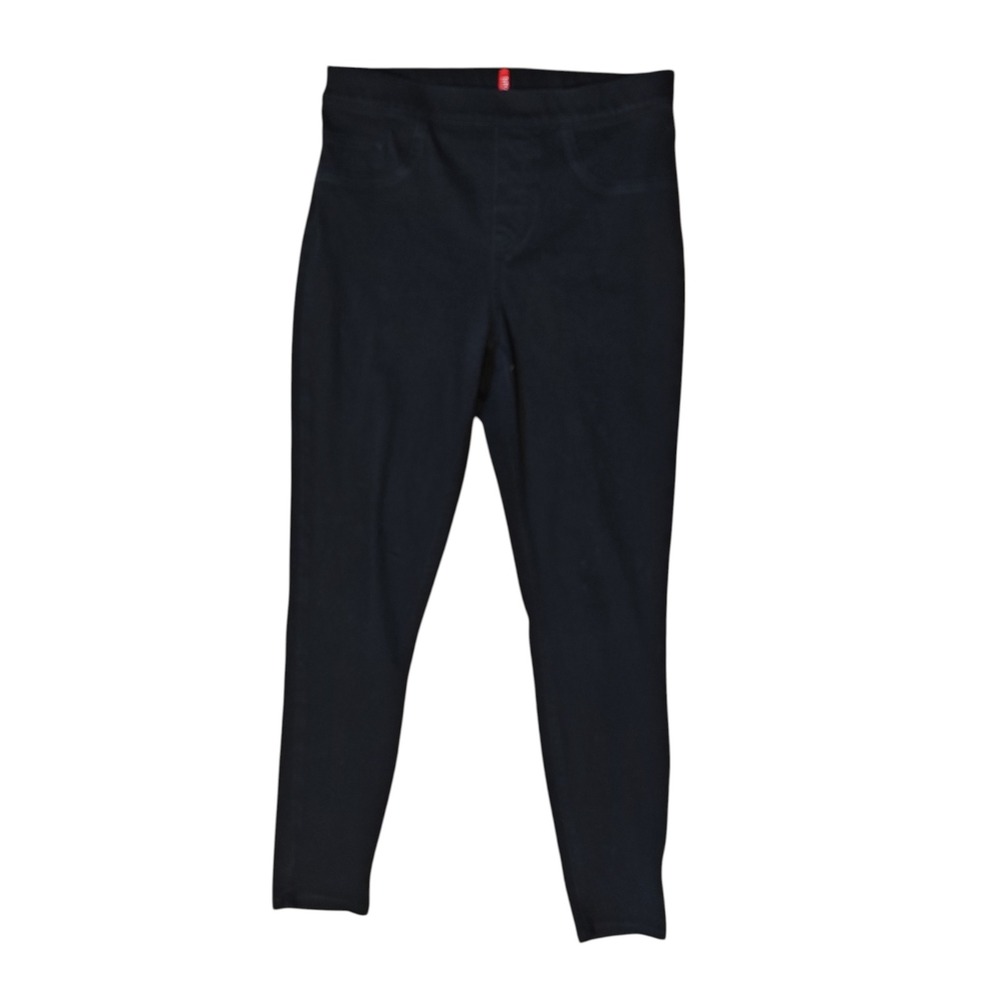Spanx Jean-ish Black High Waisted Slim Leggings Womens Medium‎ Stretch Jeggings